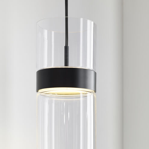 Sean Lavin Manette Grande LED 5 inch Black/Black Pendant Ceiling Light in Clear Glass, Integrated LED