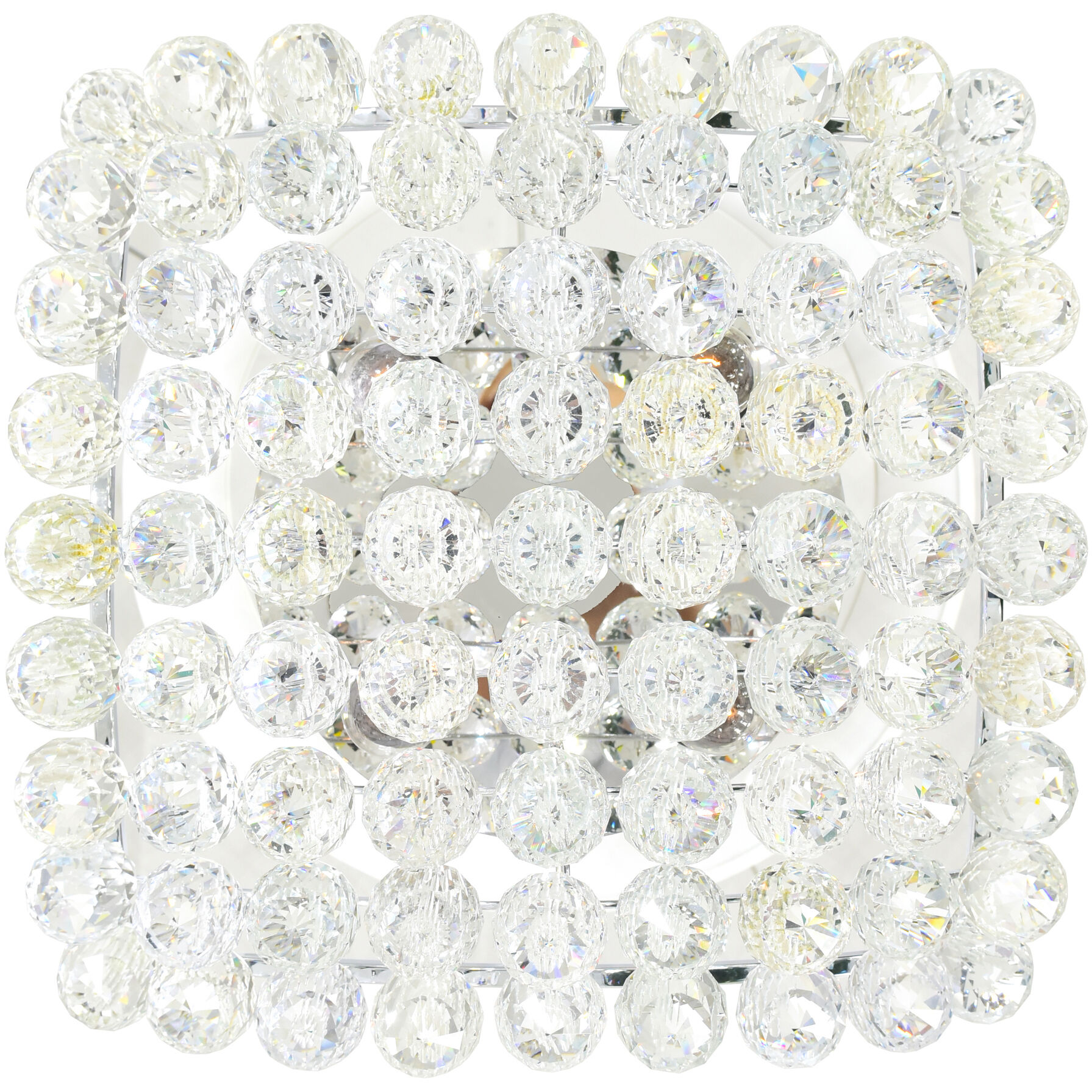 Queen 4 Light 14 inch Chrome Flush Mount Ceiling Light