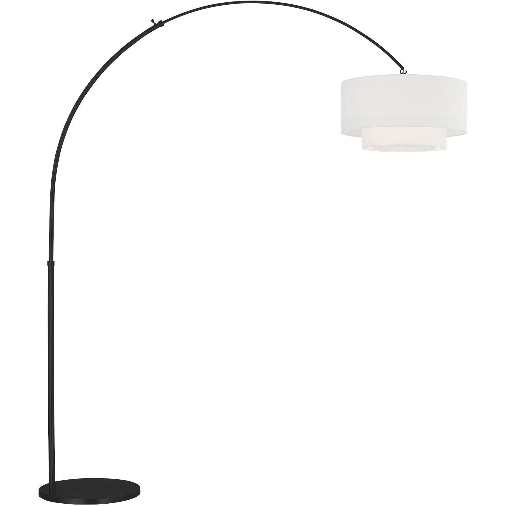 kate spade new york Sawyer 75 inch 9 watt Midnight Black Floor Lamp Portable Light