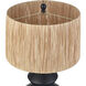 Lombard 27 inch 9 watt Black Glazed Table Lamp Portable Light