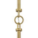 Sadie 1 Light 18 inch Lacquered Brass with Chalk White Pendant Ceiling Light