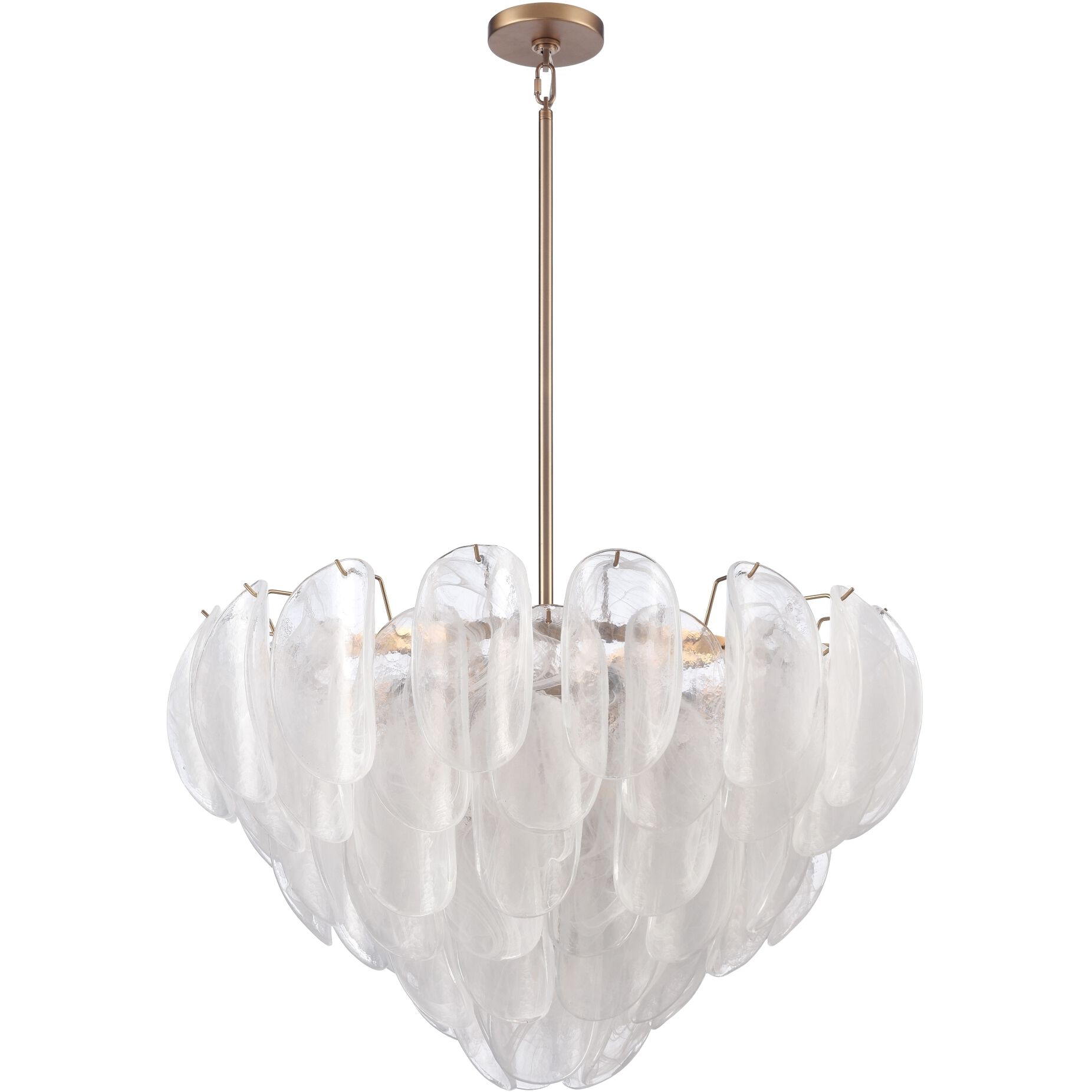 Chateau 13 Light 31.5 inch Satin Brass Pendant Ceiling Light