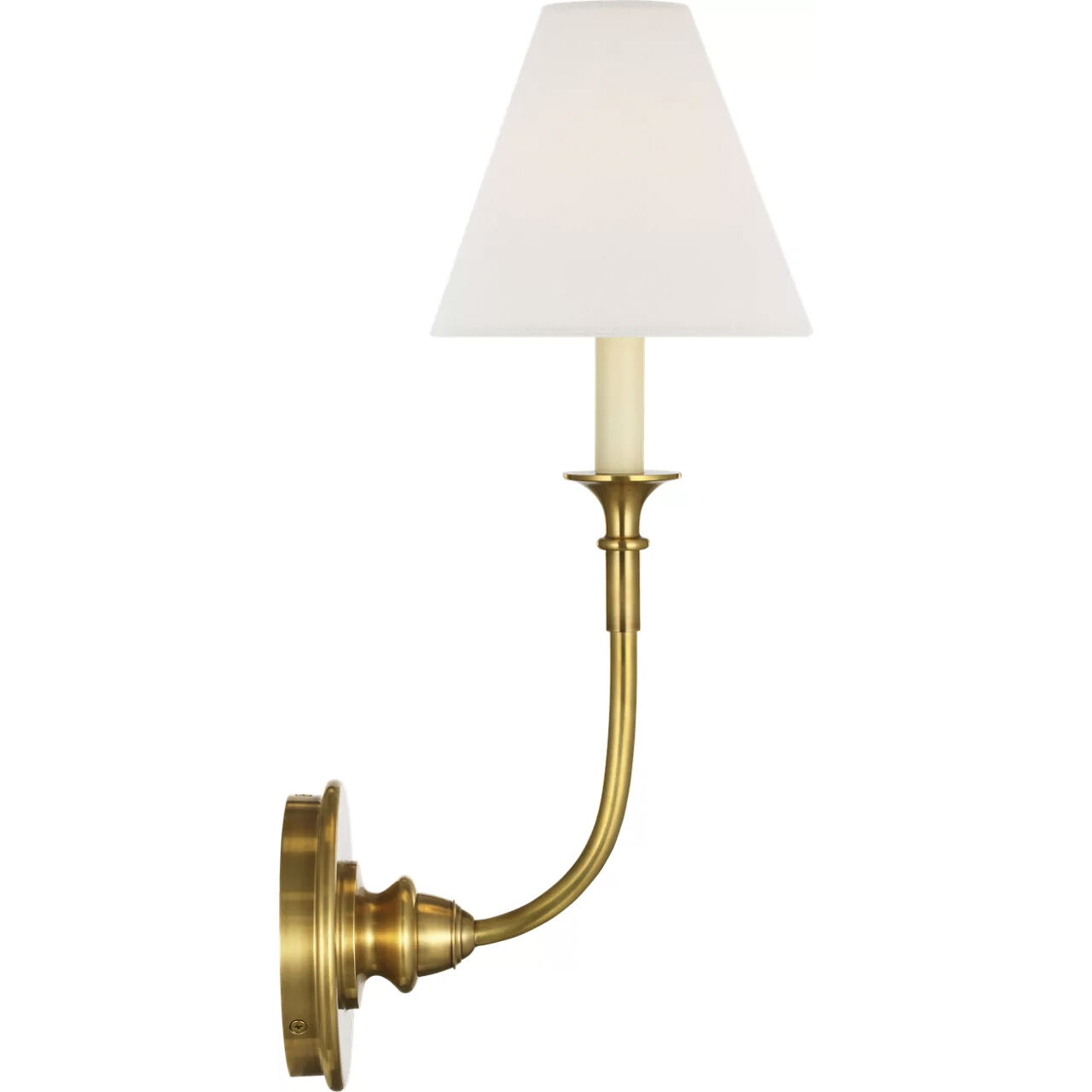 Thomas O'Brien Piaf LED 6.5 inch Hand-Rubbed Antique Brass Single Sconce Wall Light