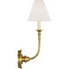 Thomas O'Brien Piaf LED 6.5 inch Hand-Rubbed Antique Brass Single Sconce Wall Light