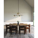 Jayden LED 40 inch Black Chandelier Ceiling Light
