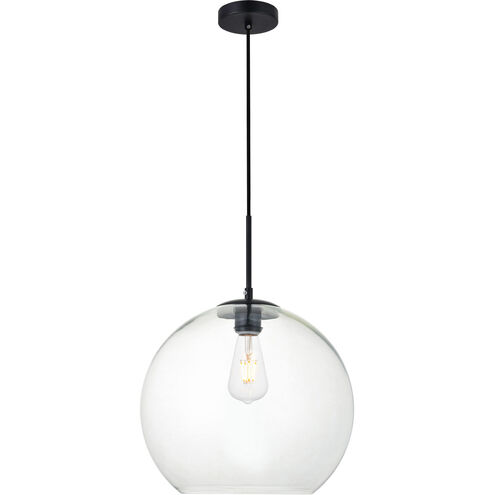 Baxter 1 Light 14 inch Black Pendant Ceiling Light