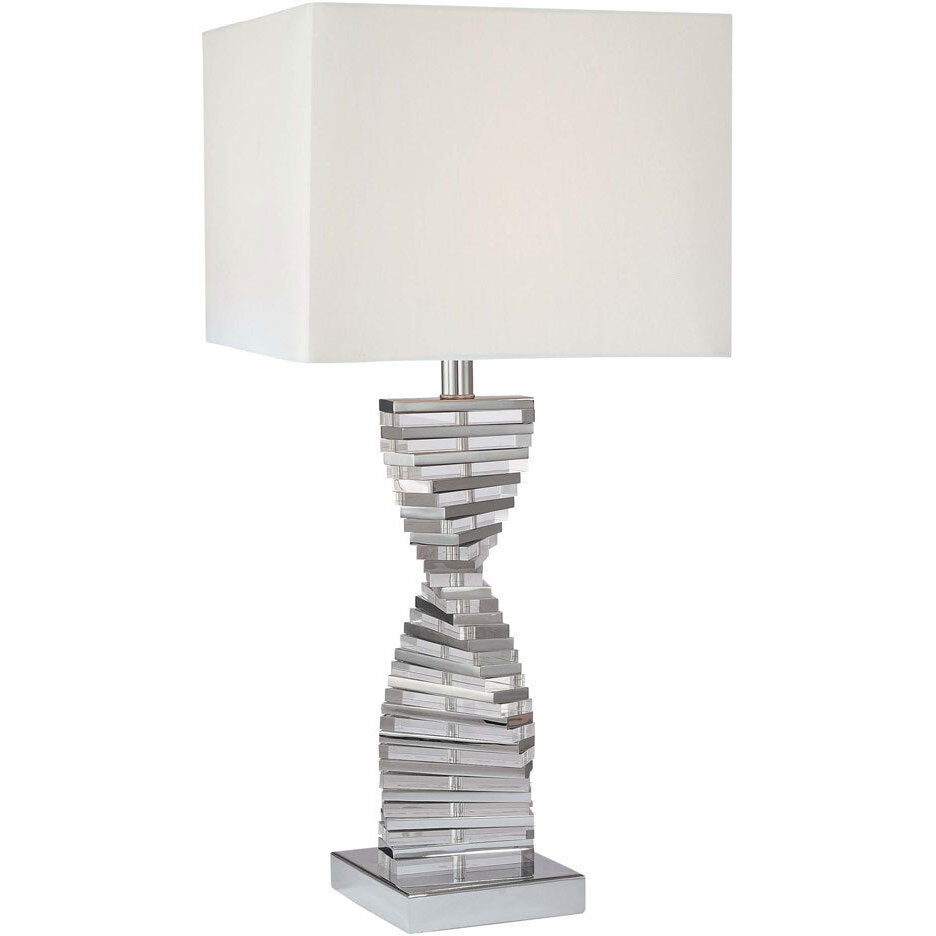 Portables 30.25 inch 9.00 watt Chrome Table Lamp Portable Light