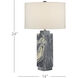 Ashlar 24 inch 100 watt Natural Table Lamp Portable Light