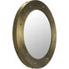 Clay 36 X 36 inch Antique Brass Mirror, Large