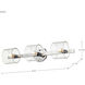 Marlowe 3 Light 24 inch Polished Nickel Vanity Light Wall Light