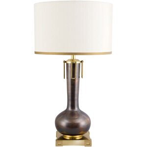 Larry Laslo 31 inch 60.00 watt Copper/Antique Brass Table Lamp Portable Light