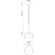 Globo LED 7.2 inch Matte Black Pendant Ceiling Light