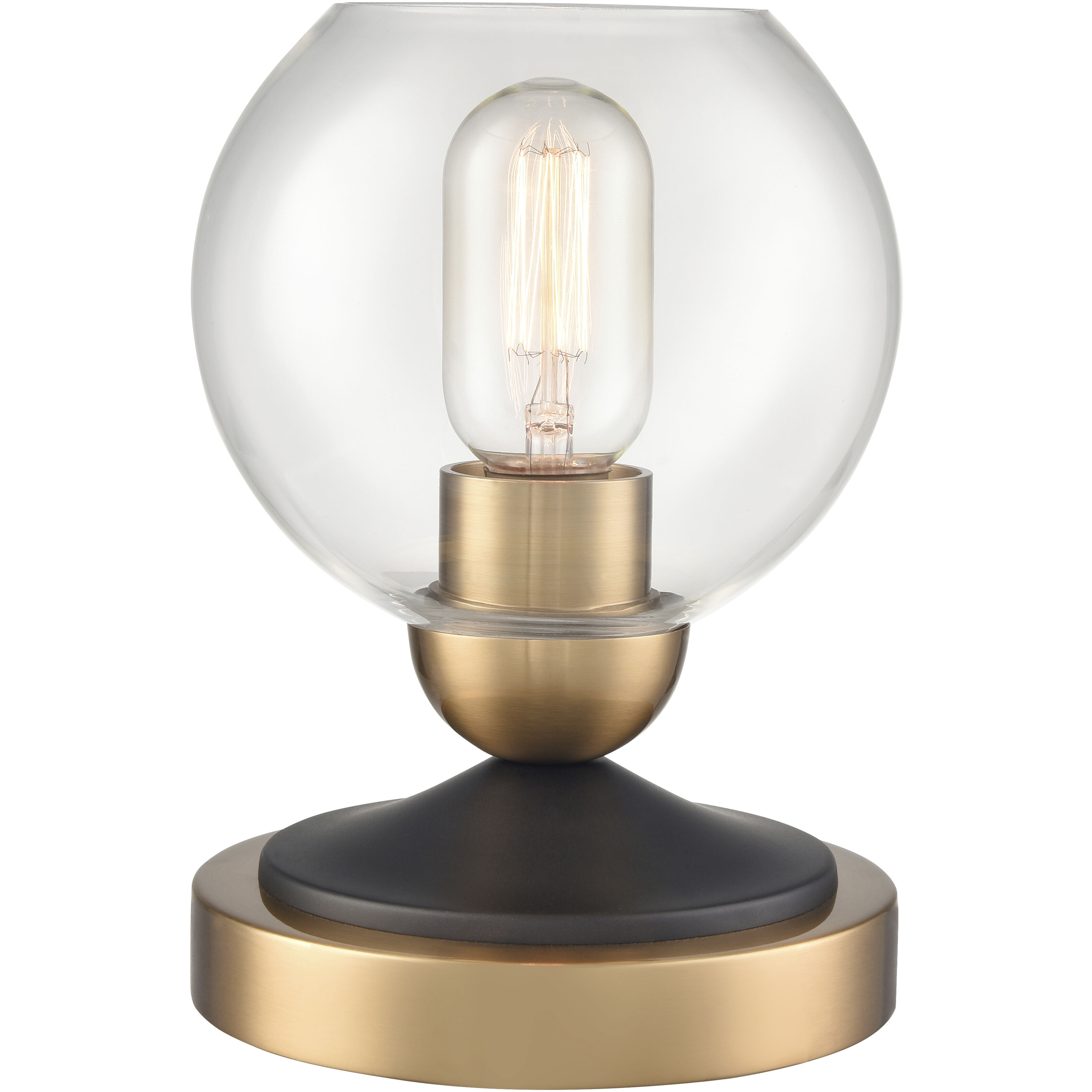 Boudreaux 8 inch 60 watt Aged Brass Table Lamp Portable Light