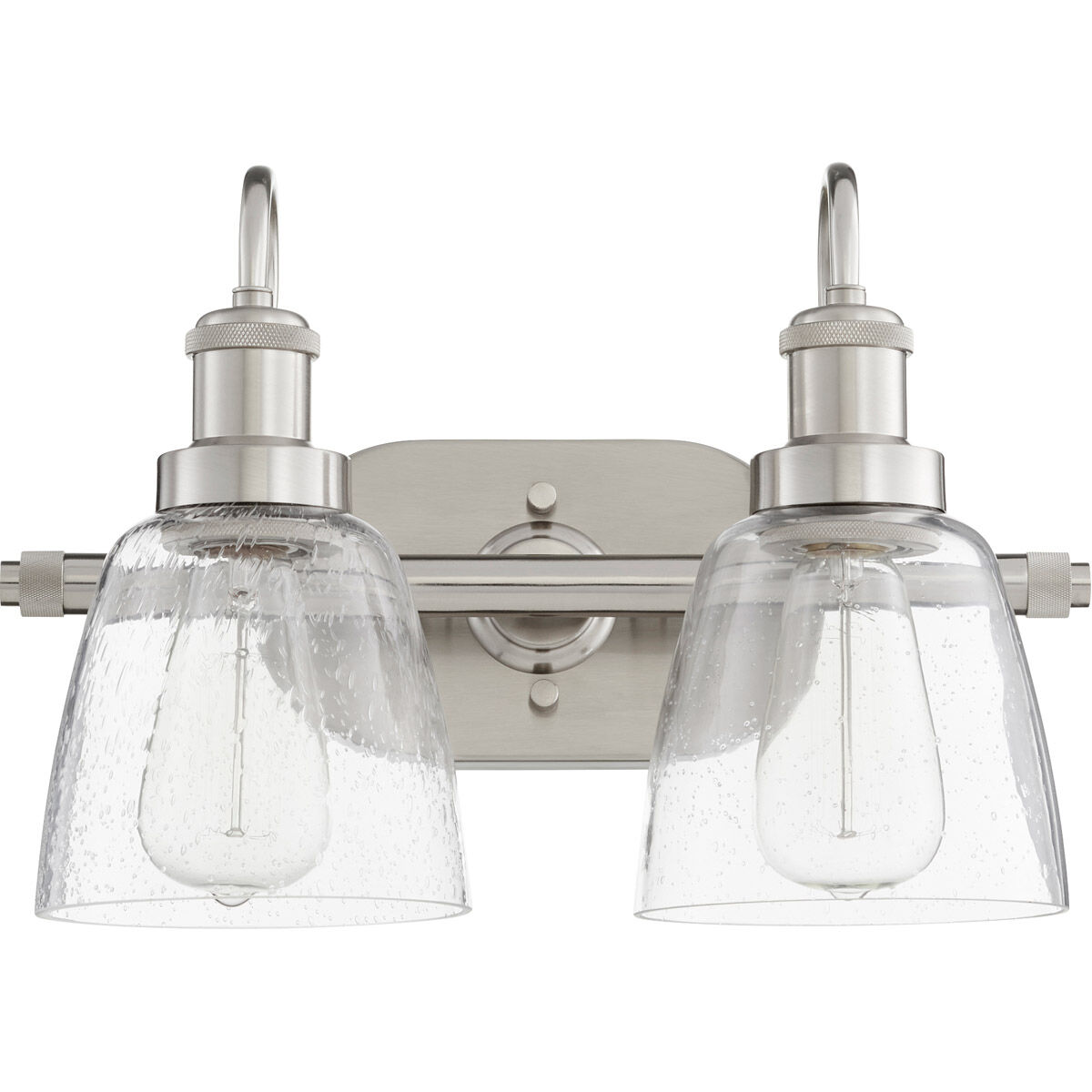 Fort Worth 2 Light 18 inch Satin Nickel Vanity Light Wall Light