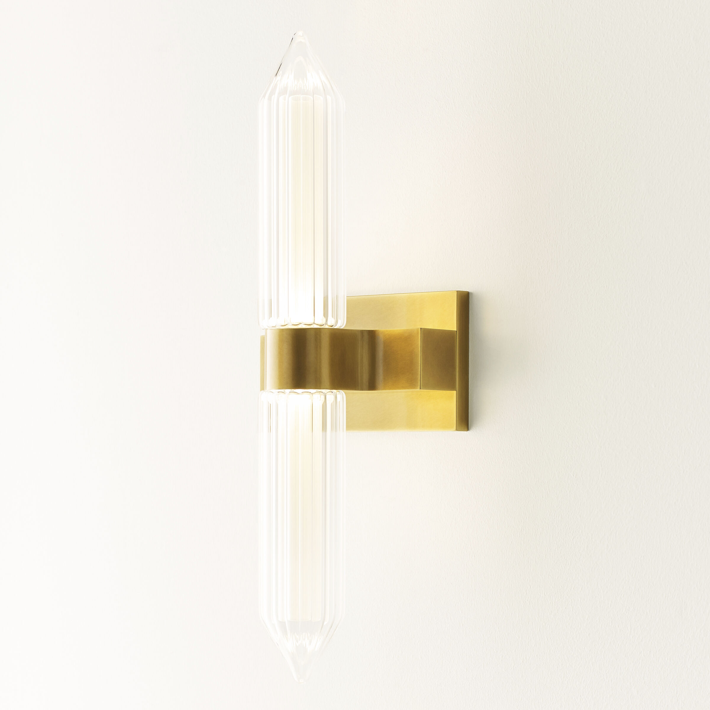 Avroko Langston LED 3.9 inch Plated Brass ADA Wall Sconce Wall Light in 120V, Integrated LED