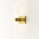 Avroko Langston LED 3.9 inch Plated Brass ADA Wall Sconce Wall Light in 120V, Integrated LED