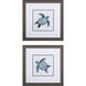 Waterside Blue and Green Framed Art