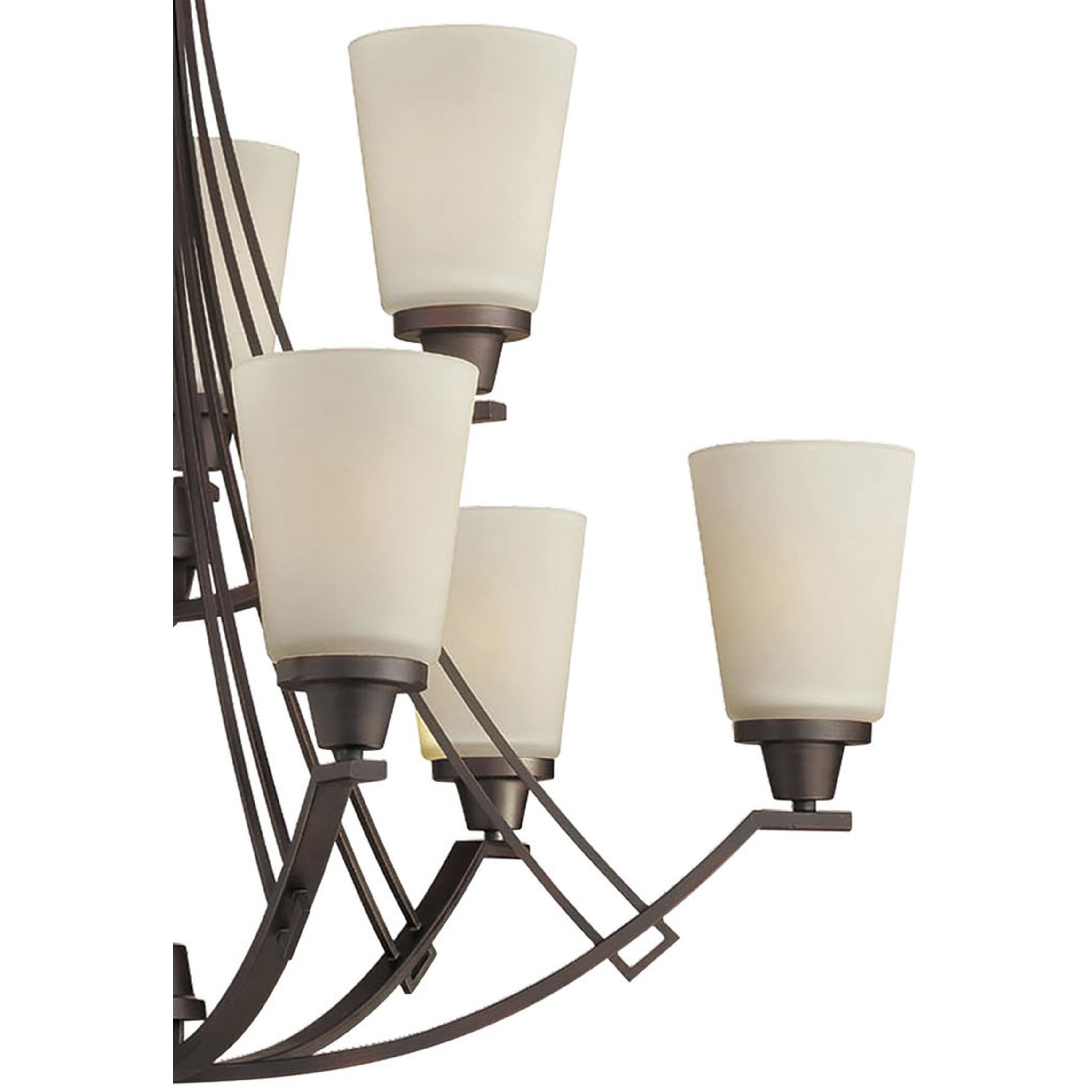 Wright 9 Light 33 inch Espresso Chandelier Ceiling Light