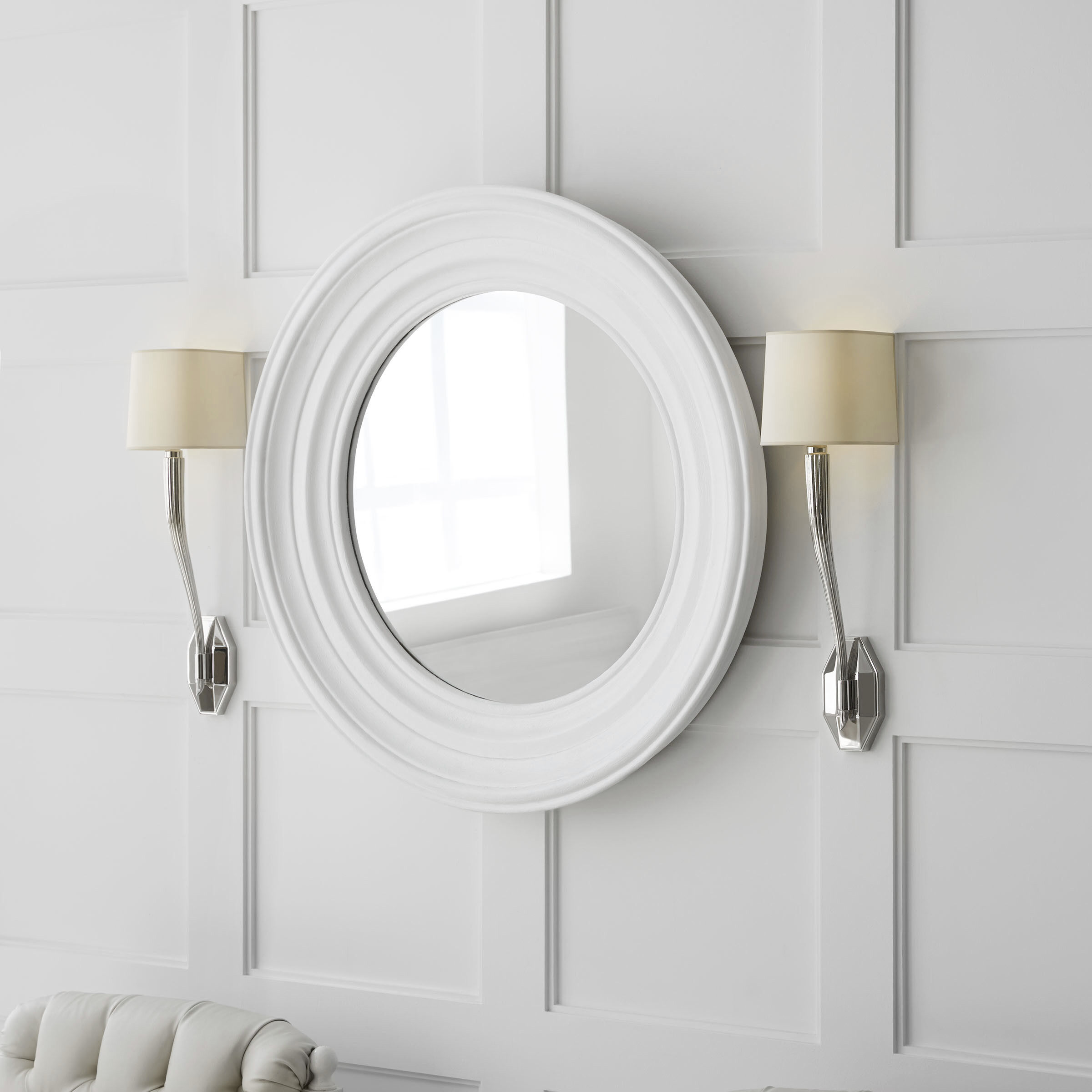 Chapman & Myers Ruhlmann 1 Light 6.25 inch Polished Nickel Single Sconce Wall Light in Natural Paper