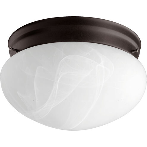Mushroom 2 Light 10 inch Oiled Bronze Flush Mount Ceiling Light