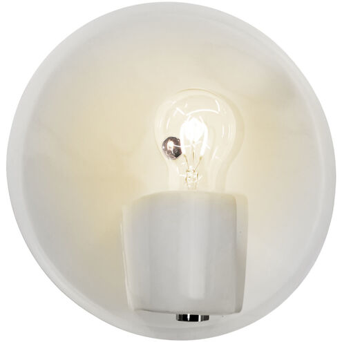 Ambiance Collection 1 Light Gloss White and Gloss White with Polished Brass Wall Sconce Wall Light