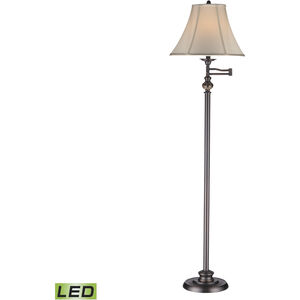 Turin 62.5 inch 9.00 watt Pewter Floor Lamp Portable Light