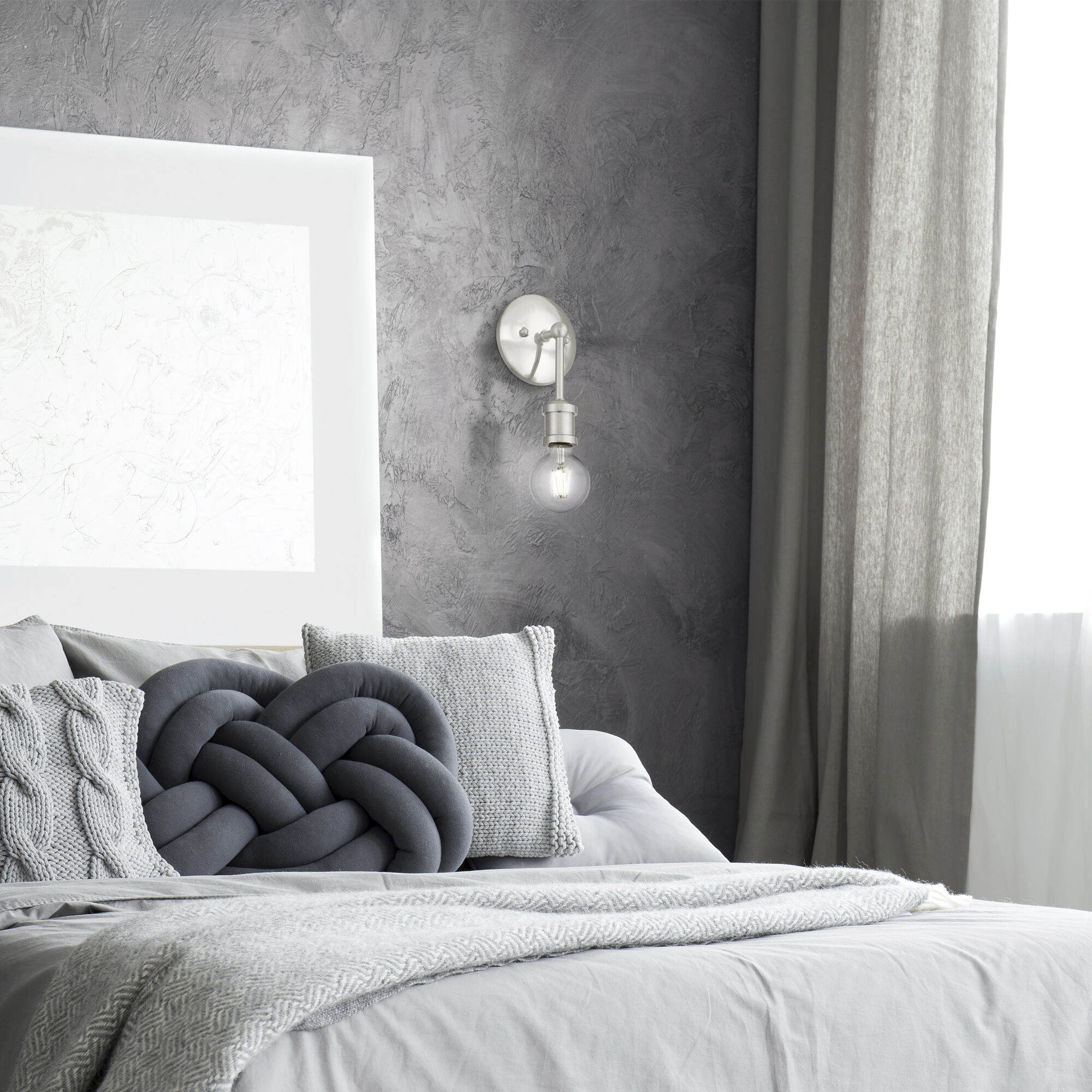 Lansdale 1 Light 5 inch Brushed Nickel Vanity Sconce Wall Light