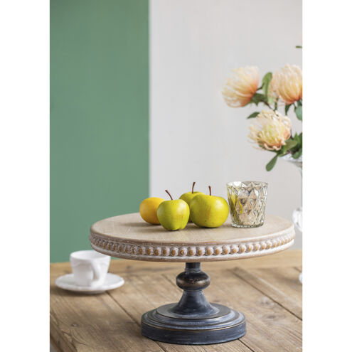 Anita Weathered Black and Broze and Whitewash Natural Table Décor