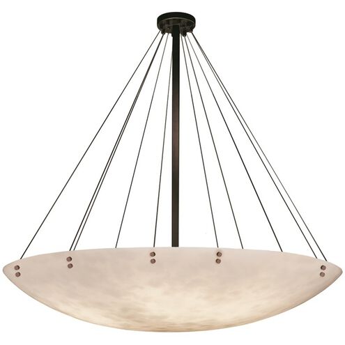 Clouds 12 Light 72 inch Dark Bronze Pendant Ceiling Light in Pair of Cylinders, Incandescent, Bowl
