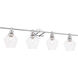 Gene 4 Light 38 inch Chrome Wall sconce Wall Light