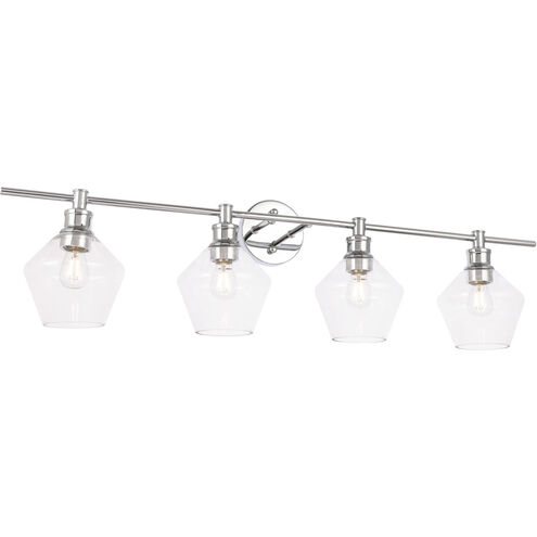 Gene 4 Light 38 inch Chrome Wall sconce Wall Light
