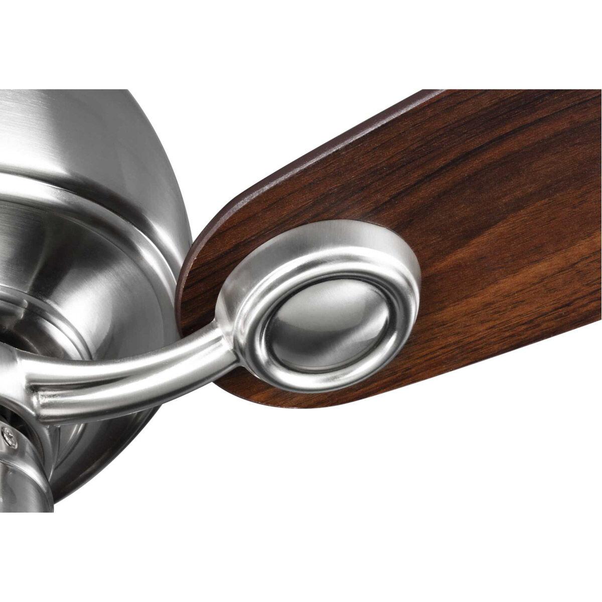 Edgefield 52 inch Brushed Nickel with Cherry/American Walnut Blades Ceiling Fan