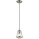 Mariner 1 Light 5.5 inch Brushed Nickel Pendant Ceiling Light