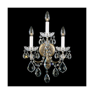 New Orleans 3 Light 6 inch Black Pearl Wall Sconce Wall Light in Heritage