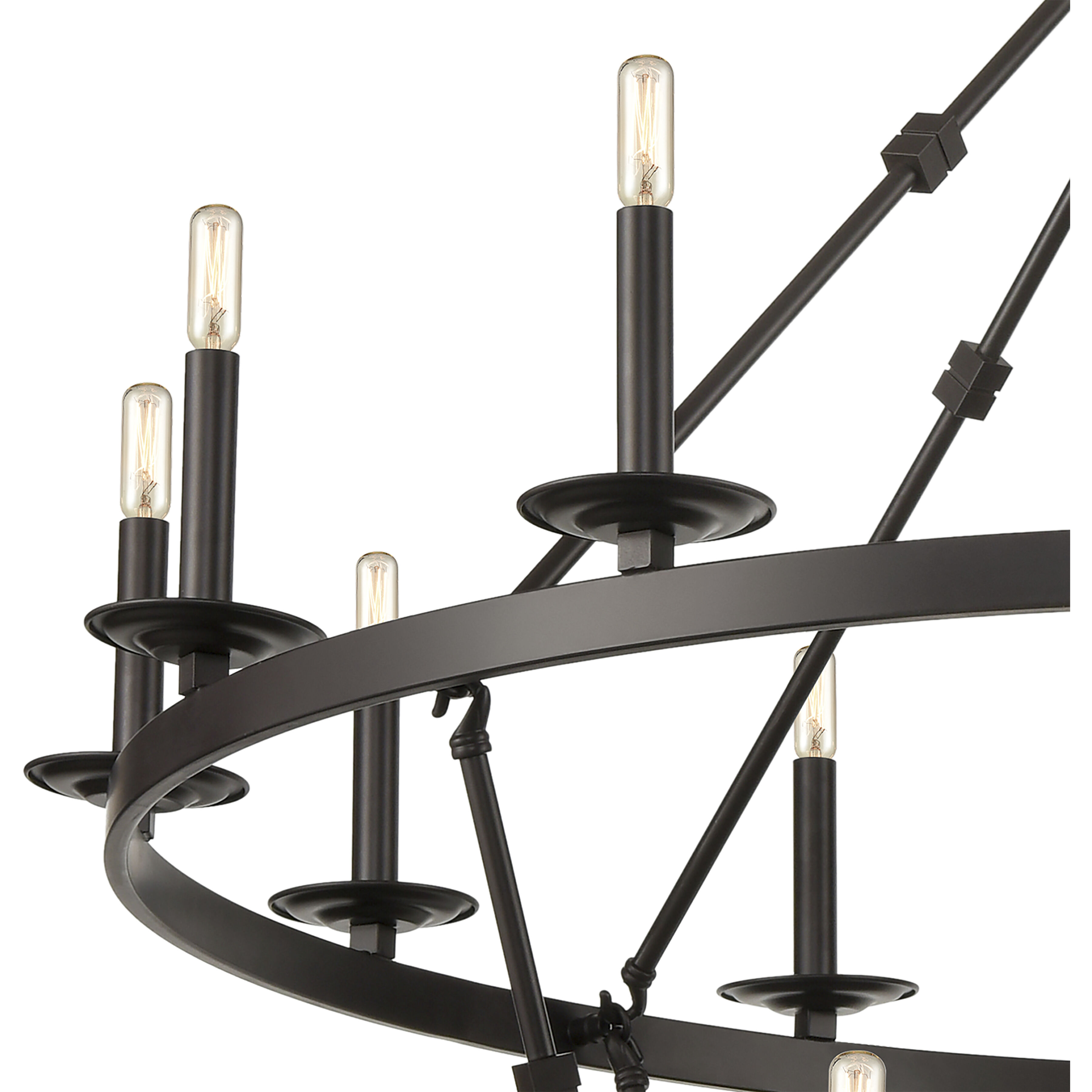 Castle 20 Light 47 inch Oil Rubbed Bronze Chandelier Ceiling Light