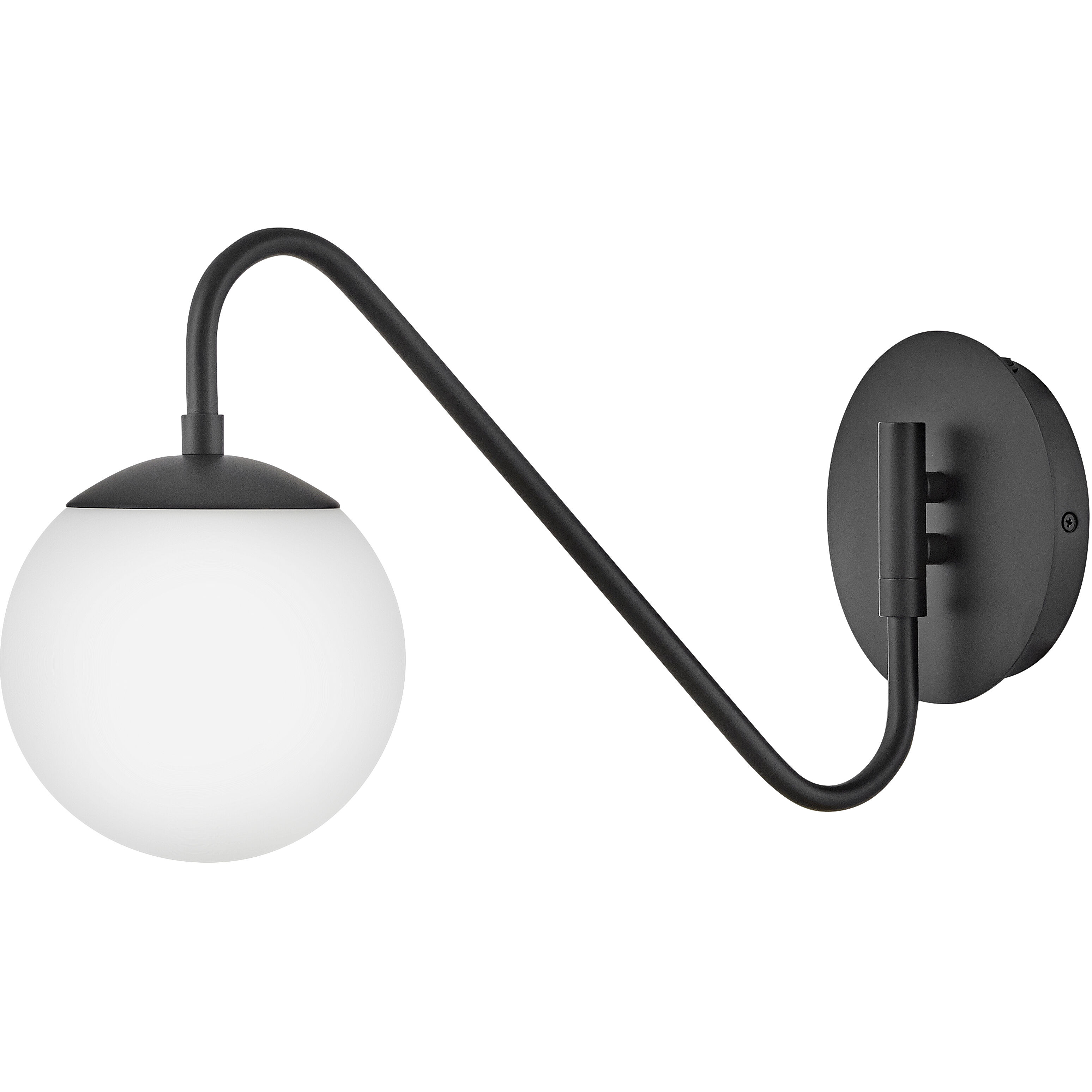 Dottie 1 Light 6 inch Black Sconce Wall Light