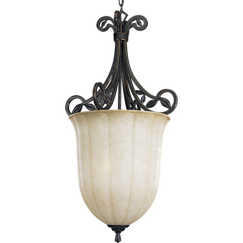 Le Jardin 3 Light 19 inch Espresso Hall & Foyer Ceiling Light