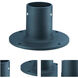 Cast Aluminum 5 inch Matte Black Exterior Lamp Post Flange Base