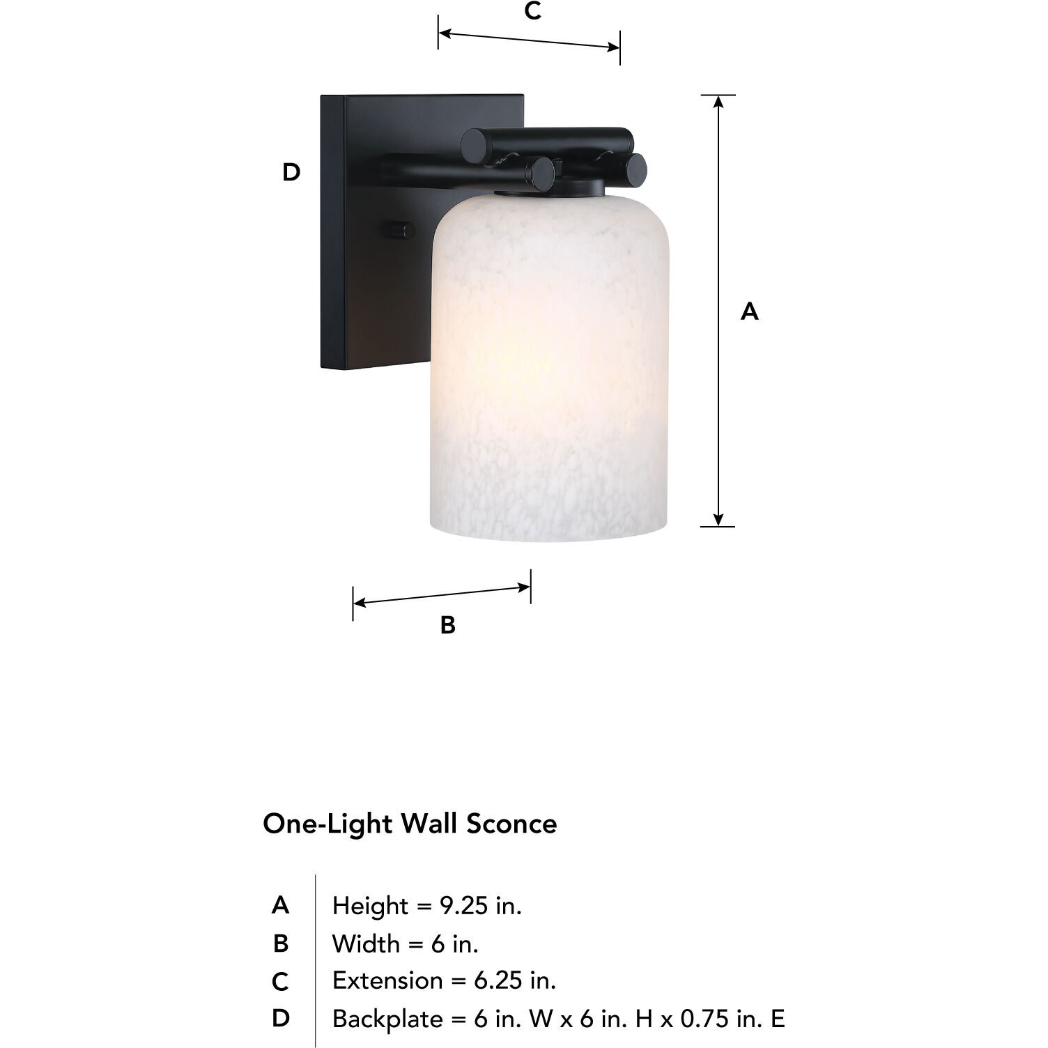 Bluestone Ridge Wall Sconce Wall Light in Matte Black