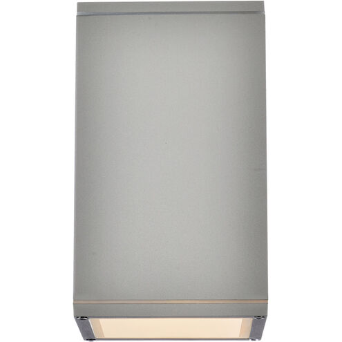 Raine 1 Light 8 inch Silver Outdoor Wall Light