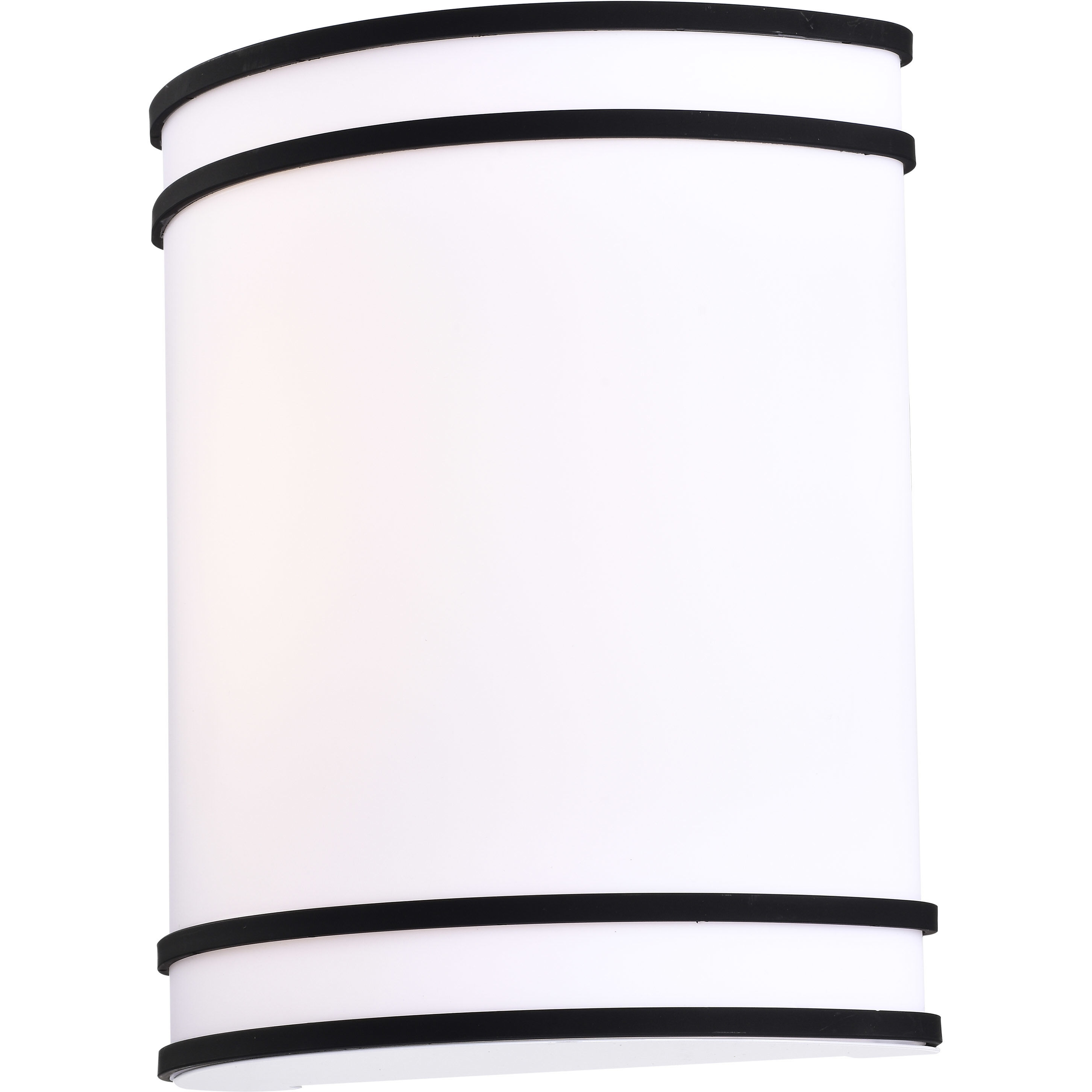 Glamour LED 9 inch Matte Black ADA Wall Sconce Wall Light
