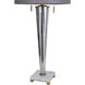 Jasper 37 inch 60.00 watt Chrome Mercury Glass Table Lamp Portable Light