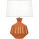 Orion 17.63 inch 60.00 watt Pumpkin Accent Lamp Portable Light, Polished Nickel Accents