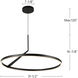 Roda Pendant Ceiling Light in Black