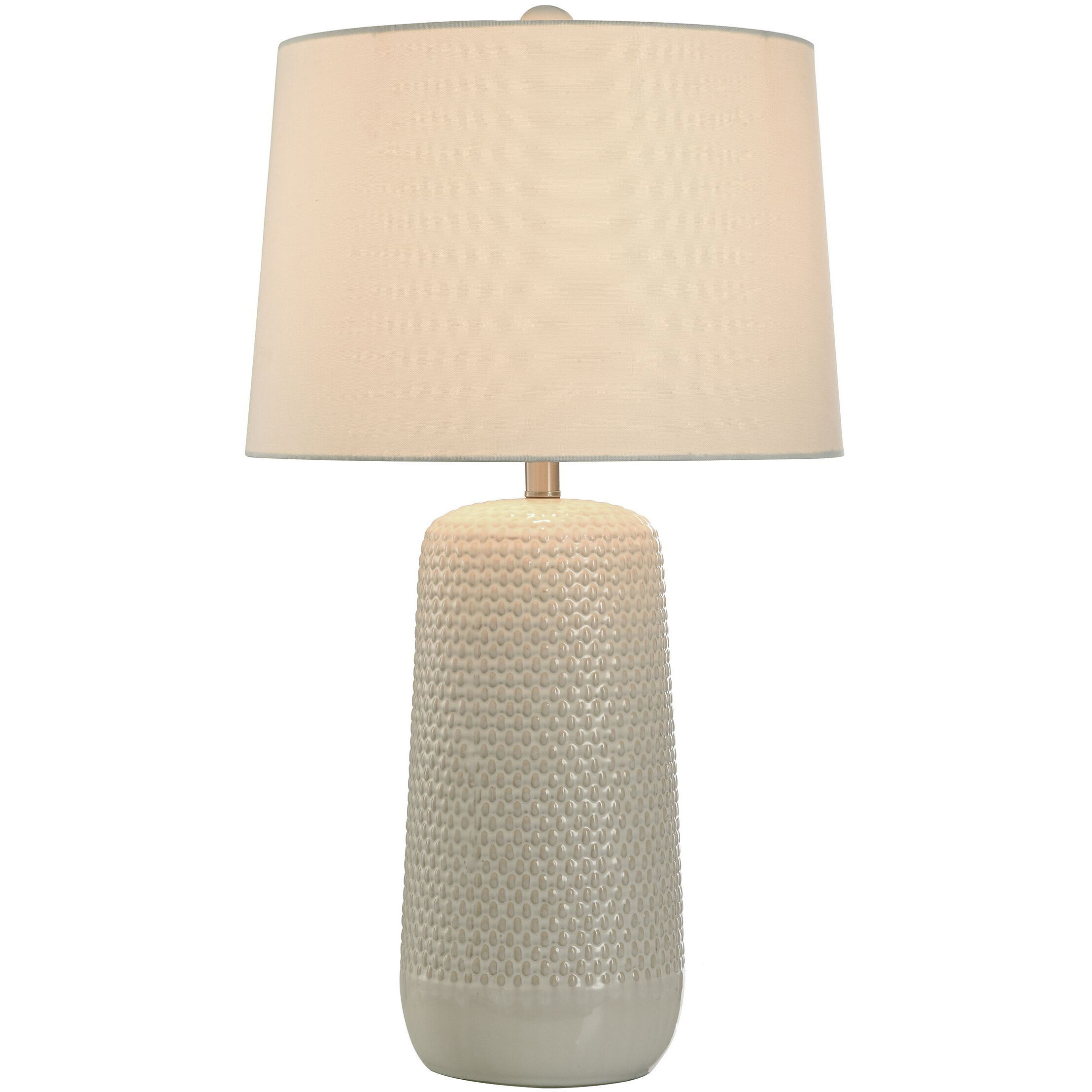 Galey 30 inch 150 watt Beige and White Table Lamp Portable Light