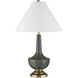 Djinn 27.75 inch 75 watt Verdigris and Antique Brass Table Lamp Portable Light