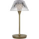 Waterford Blaze 11.5 inch 1.00 watt Natural Brass Rechargeable Table Lamp Portable Light
