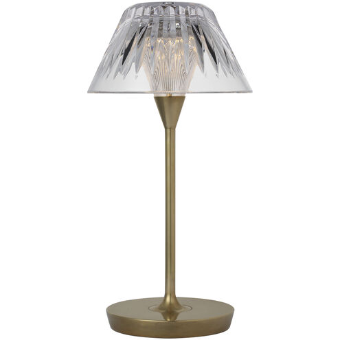 Waterford Blaze 11.5 inch 1.00 watt Natural Brass Rechargeable Table Lamp Portable Light