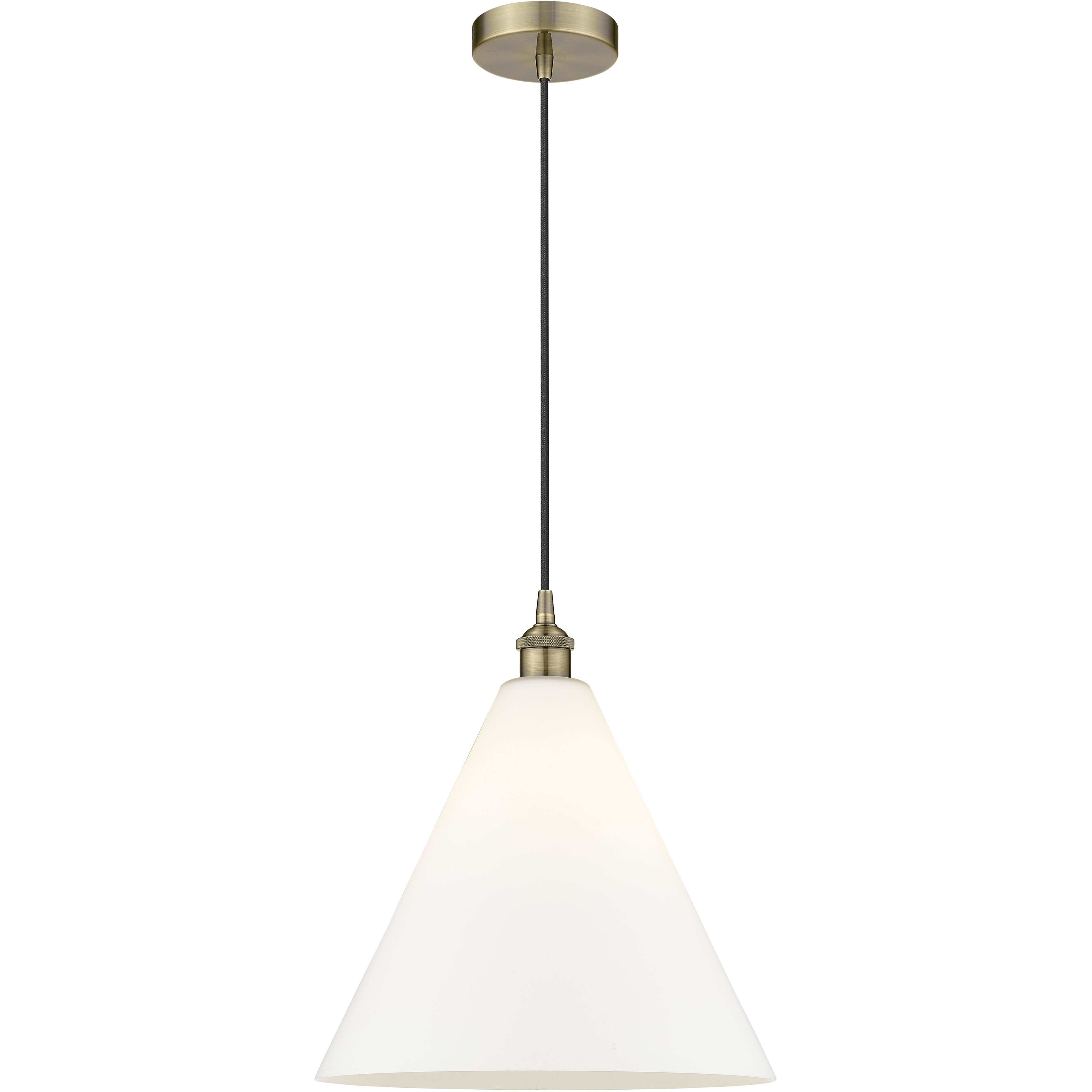 Berkshire 1 Light 16 inch Antique Brass Mini Pendant Ceiling Light