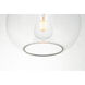 Destry 1 Light 8 inch Brass Pendant Ceiling Light